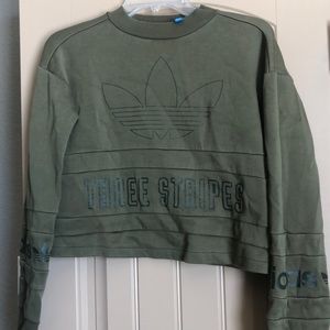 Olive Adidas sweatshirt